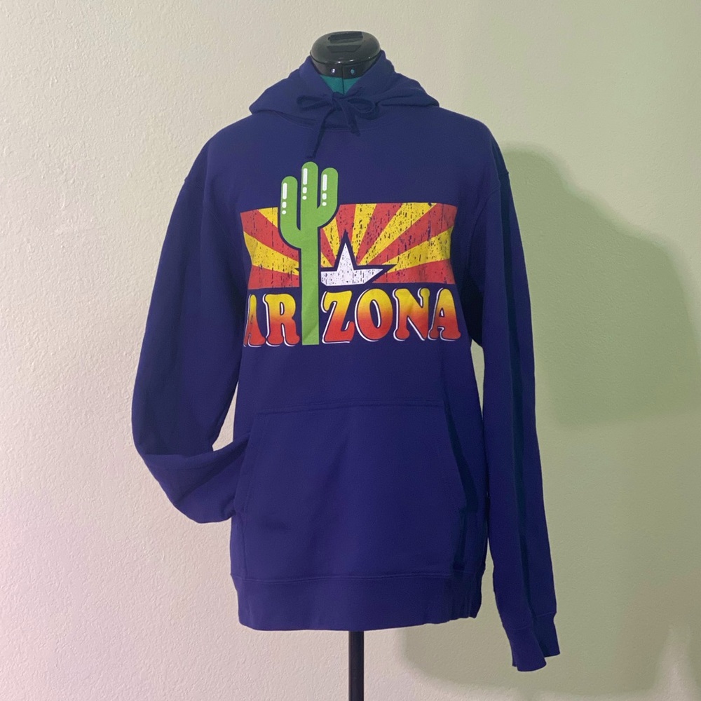 Unisex Navy blue Arizona cactus sweatshirt